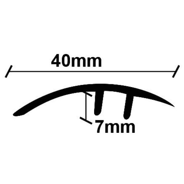 ΠΡΟΦΙΛ LAMINATE ΑΝΙΣΟΠΕΔΟ ΑΣΗΜΙ   40Χ2750mm NewPlan - Image 1