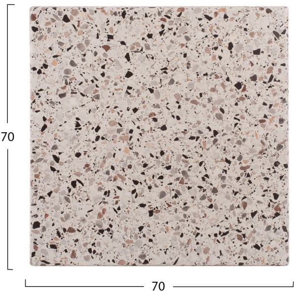 ΕΠΙΦΑΝΕΙΑ ΤΡΑΠΕΖΙΟΥ WERZALIT 70Χ70Χ3.5εκ.TERRAZZO HM5230.16 - Image 2