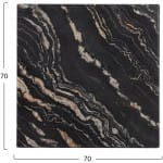ΕΠΙΦΑΝΕΙΑ ΤΡΑΠΕΖΙΟΥ WERZALIT 70Χ70Χ3.5εκ.BLACK GOLD MARBLE HM5230.15 - Image 2