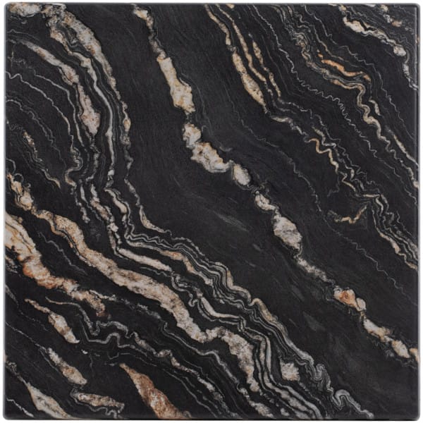 ΕΠΙΦΑΝΕΙΑ ΤΡΑΠΕΖΙΟΥ WERZALIT 70Χ70Χ3.5εκ.BLACK GOLD MARBLE HM5230.15