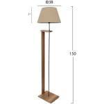 ΦΩΤΙΣΤΙΚΟ ΔΑΠΕΔΟΥ MDF ΚΑΡΥΔΙ ΜΕ ΜΠΕΖ HM7609.03 Φ38x150 εκ. - Image 2