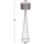 ΦΩΤΙΣΤΙΚΟ ΔΑΠΕΔΟΥ ΜΕΤΑΛΛΙΚΟ ΓΚΡΙ HM7581.01 Φ38x144 εκ. - Image 2