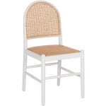 ΚΑΡΕΚΛΑ ΑΠΟ ΟΞΙΑ ΣΕ ΛΕΥΚΟ-RATTAN ΜΠΕΖ HM9407.03 43x50x87Yεκ.