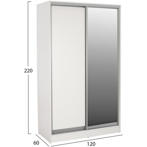ΝΤΟΥΛΑΠΑ ΣΥΡΟΜΕΝΗ ADLER ΜΕΛΑΜΙΝΗΣ 120x60x220Yεκ. ΔΙΦΥΛΛΗ SONAMA ΜΕ ΚΑΘΡΕΠΤΗ HM2460.01 - Image 2