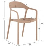 ΣΕΤ ΤΡΑΠΕΖΑΡΙΑΣ ΕΞ.ΧΩΡΟΥ 3ΤΜΧ CLEO HM21136 ΠΟΛΥΠΡΟΥΛΕΝΙΟ ΣΕ ΚΑΠΟΥΤΣΙΝΟ - Image 2