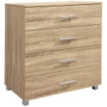 ΣΥΡΤΑΡΙΕΡΑ ΜΕΛΑΜΙΝΗΣ BRIANA HM2204.02 ME 4 ΣΥΡΤΑΡΙΑ SONAMA 75x40x83Y εκ.
