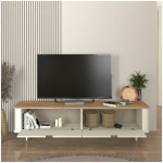 Έπιπλο τηλεόρασης Bohema  χρώμα ivory - sepet oak 180x47x45,6εκ. - Image 2