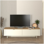 Έπιπλο τηλεόρασης Bohema  χρώμα ivory - sepet oak 180x47x45,6εκ. - Image 3
