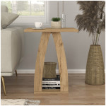 Τραπεζάκι βοηθητικό - Κομοδίνο Deros  χρώμα sepet oak 45x45x56εκ. - Image 2
