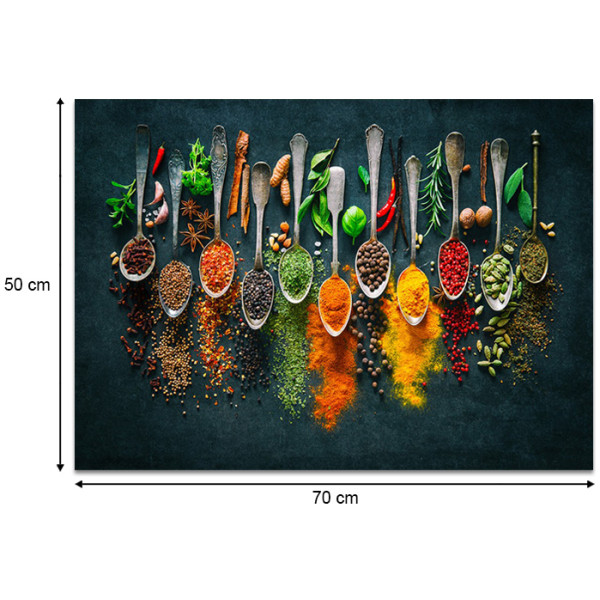 Πίνακας σε καμβά "Spices"  ψηφιακής εκτύπωσης 70x50x3εκ. - Image 3