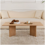 Τραπεζάκι σαλονιού Sabin  χρώμα sapphire oak 119x60x40εκ. - Image 3
