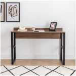 Γραφείο εργασίας Rana  χρώμα καρυδί - μαύρο 120x60x78,8εκ. - Image 2