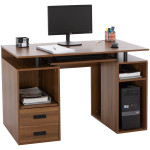 ΓΡΑΦΕΙΟ ΜΕΛΑΜΙΝΗΣ STATUS HM2026.03 WALNUT 120Χ55Χ76 εκ.