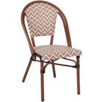 ΚΑΡΕΚΛΑ BAMBOO LOOK ΣΕ ΚΑΦΕ ΚΑΙ ΜΠΕΖ-ΛΕΥΚΗ ΕΠΕΝΔΥΣΗ HM5860.03 50x54x84,5Yεκ.