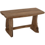 ΠΑΓΚΑΚΙ YEDI HM9347 ΑΠΟ ΜΑΣΙΦ ΞΥΛΟ TEAK ΦΥΣΙΚΟ 80X40X44Y εκ.