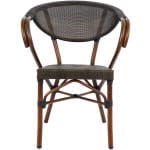 ΠΟΛΥΘΡΟΝΑ ΑΛΟΥΜΙΝΙΟΥ CLAY BAMBOO LOOK ΚΑΦΕ ΜΕ TEXTLINE HM5025 60,5x59x81 cm - Image 2