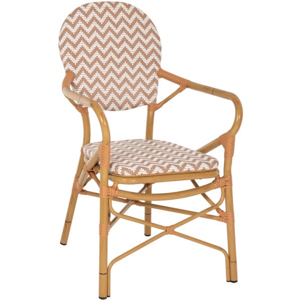 ΠΟΛΥΘΡΟΝΑ ΑΛΟΥΜΙΝΙΟΥ BAMBOO LOOK ΦΥΣΙΚΟ - ΛΕΥΚΟ HM5928.03 55x58x95 εκ.