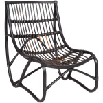 ΠΟΛΥΘΡΟΝΑ GRINN HM9815.02 ΡΑΒΔΟΙ RATTAN ΣΕ ΜΑΥΡΟ--Β' ΔΙΑΛΟΓΗΣ 56,5x73,5x79,5Υεκ.