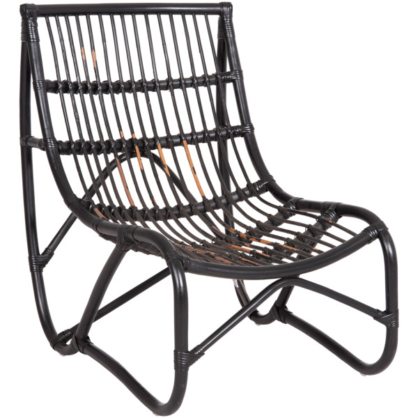 ΠΟΛΥΘΡΟΝΑ GRINN HM9815.02 ΡΑΒΔΟΙ RATTAN ΣΕ ΜΑΥΡΟ--Β' ΔΙΑΛΟΓΗΣ 56,5x73,5x79,5Υεκ.