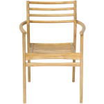 ΠΟΛΥΘΡΟΝΑ MOOSEN HM9936 ΜΑΣΙΦ ΞΥΛΟ TEAK ΣΕ ΦΥΣΙΚΟ 59x60x78,5Υ - Image 2
