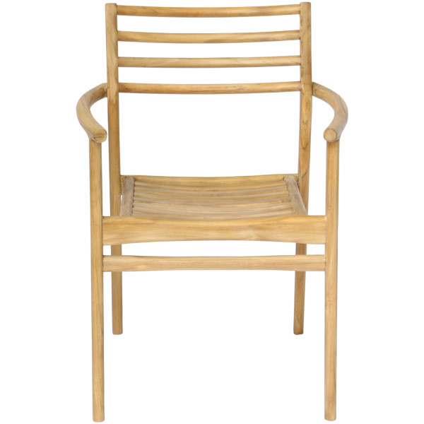 ΠΟΛΥΘΡΟΝΑ MOOSEN HM9936 ΜΑΣΙΦ ΞΥΛΟ TEAK ΣΕ ΦΥΣΙΚΟ 59x60x78,5Υ - Image 2