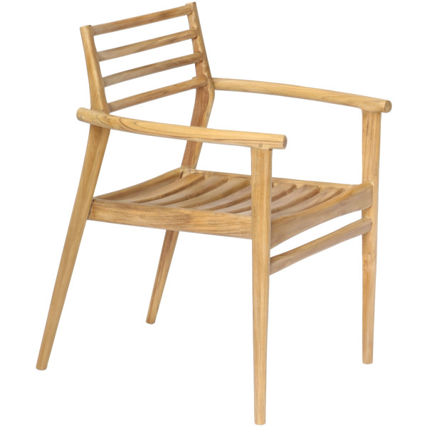 ΠΟΛΥΘΡΟΝΑ MOOSEN HM9936 ΜΑΣΙΦ ΞΥΛΟ TEAK ΣΕ ΦΥΣΙΚΟ 59x60x78,5Υ - Image 1