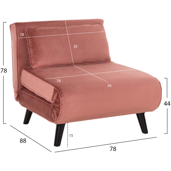 ΠΟΛΥΘΡΟΝΑ ΚΡΕΒΑΤΙ BRAXTON HM8425.22 ΒΕΛΟΥΔΟ ΣΑΠΙΟ ΜΗΛΟ 78x88x78Υεκ. - Image 2