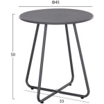 ΣΕΤ LOUNGE 3TMX ΕΞ.ΧΩΡΟΥ PONY HM21193 ΜΕΤΑΛΛΟ ΣΕ ΓΚΡΙ--ΣΥΝΘ.RATTAN ΣΕ ΛΕΥΚΟ-ΜΑΥΡΟ - Image 2