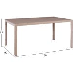 ΣΕΤ ΤΡΑΠΕΖΑΡΙΑΣ 5ΤΜΧ OFER HM21015 ΤΡΑΠΕΖΙ & 4 ΚΑΡΕΚΛΕΣ ΜΕΤΑΛΛΟ ΣΕ ΚΑΠΟΥΤΣΙΝΟ - Image 2