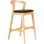 ΣΚΑΜΠΟ ΜΠΑΡ NAMI HM9952.01 RUBBERWOOD ΣΕ ΟΑΚ-ΜΑΥΡΟ PU 47,5x59x102,5Υεκ.