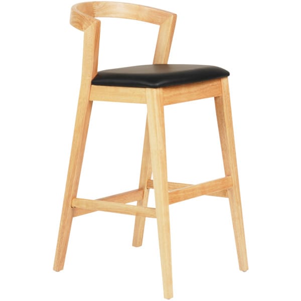 ΣΚΑΜΠΟ ΜΠΑΡ NAMI HM9952.01 RUBBERWOOD ΣΕ ΟΑΚ-ΜΑΥΡΟ PU 47,5x59x102,5Υεκ.