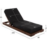 ΞΑΠΛΩΣΤΡΑ IKARIA HM10622.01 ΠΕΥΚΟ ΣΕ ΚΑΡΥΔΙ-ΜΑΥΡΟ TEXTILEΝΕ-ΜΑΞΙΛΑΡΙ 20εκ. - Image 2
