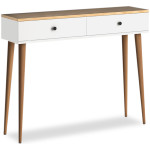 Κονσόλα μελαμίνης Alis  χρώμα pine white 110x29x88εκ.
