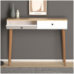 Κονσόλα μελαμίνης Alis  χρώμα pine white 110x29x88εκ. - Image 2