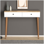 Κονσόλα μελαμίνης Alis  χρώμα pine white 110x29x88εκ. - Image 3