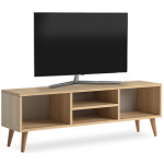 Έπιπλο τηλεόρασης Loren  από μελαμίνη χρώμα oak 120x30x40εκ.
