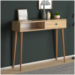 Κονσόλα μελαμίνης Napoli  χρώμα oak 90x29x88εκ. - Image 3