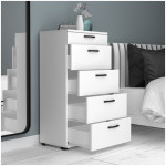 Συρταριέρα Helia  χρώμα λευκό 60x44x108εκ. - Image 2