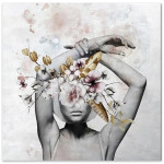 Πίνακας σε καμβά "Hidden Face"  ψηφιακής εκτύπωσης 60x60x3 εκ.