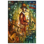 Πίνακας σε καμβά "Street Artists"  ψηφιακής εκτύπωσης 50x75x3εκ.