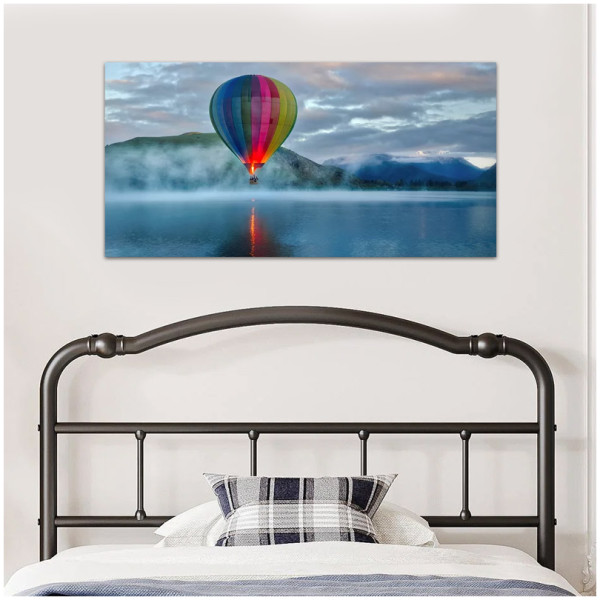 Πίνακας σε καμβά "Air Balloon"  ψηφιακής εκτύπωσης 120x60x3εκ. - Image 2