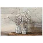 Πίνακας σε καμβά "Willow Flowers"  ψηφιακής εκτύπωσης 100x70x3εκ.