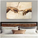 Πίνακας σε καμβά "The Creation of Adam"  ψηφιακής εκτύπωσης 125x80x3εκ. - Image 2