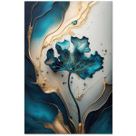 Πίνακας σε καμβά "Emerald Flower"  ψηφιακής εκτύπωσης 70x100x3εκ.