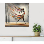 Πίνακας σε καμβά "Abstract Woman"  ψηφιακής εκτύπωσης 60x60x3εκ. - Image 2