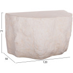 ΚΟΝΣΟΛΑ ΒΡΑΧΟΣ INTERON HM18152.02 FIBER CEMENT ΣΕ ΛΕΥΚΟ--120x50x71Υεκ. - Image 2