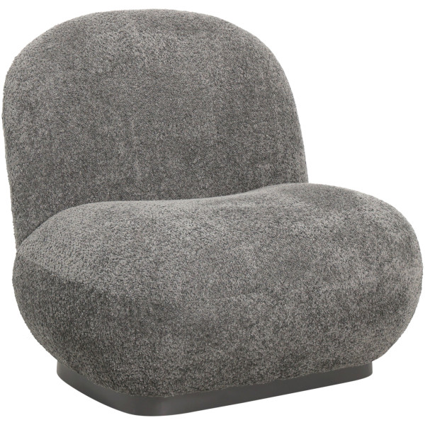 ΠΟΛΥΘΡΟΝΑ BEANY HM9591.01 ΓΚΡΙ ΜΠΟΥΚΛΕ ΥΦΑΣΜΑ 85x82x77Υ εκ. - Image 1