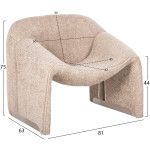 ΠΟΛΥΘΡΟΝΑ SPINER HM9599.08 ΜΠΕΖ ΜΠΟΥΚΛΕ ΥΦΑΣΜΑ 81x64x74Υεκ. - Image 2