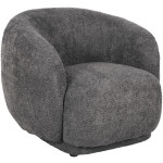 ΠΟΛΥΘΡΟΝΑ KARPEN HM9600.01 ΓΚΡΙ ΜΠΟΥΚΛΕ ΥΦΑΣΜΑ  93x87x78Υ εκ.
