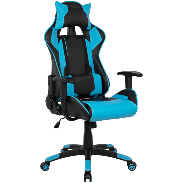 ΠΟΛΥΘΡΟΝΑ GAMING DARIUS HM1072.08 ΜΑΥΡΗ-ΣΙΕΛ 66,5x70x(122-129) cm